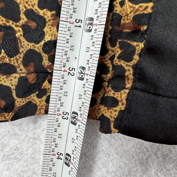 Contessa di Roma Nightgown Chemise Robe Set Womens SMALL Leopard Cheetah Print - Picture 13 of 15